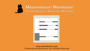 Preview of Montessori Small Bead Frame: Material for Google Classroom