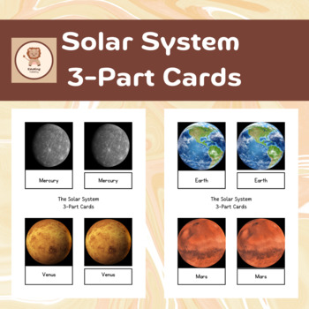 Montessori Solar System 3-Part Cards by EduKing Publishing | TPT