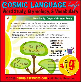 Preview of Montessori Spelling & Language Etymology: Latin Root 'port' Word Study