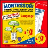 Montessori Spelling & Vocabulary GUIDE II: Elementary Mont
