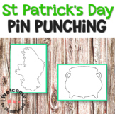 St Patrick's Day tracing or Montessori Pin Punching Printables