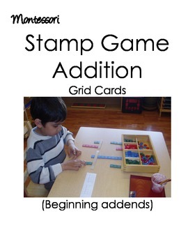 Preview of Montessori Stamp Game (Addition)