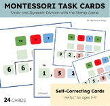 Montessori Stamp Game Task Cards: Division