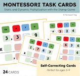 Montessori Stamp Game Task Cards: Multiplication