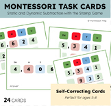 Montessori Stamp Game Task Cards: Subtraction