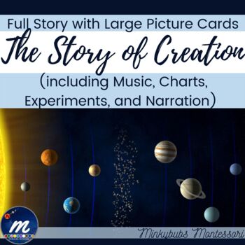 Preview of Montessori Story of Creation First Great Lesson Printable Story Audio Experiment