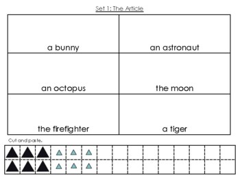 Preview of Montessori Style Grammar Worksheets (Parts of Speech)