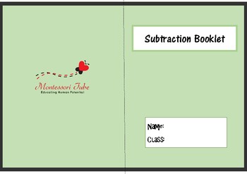 Preview of Montessori Subtraction Booklet