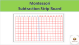 Montessori Subtraction strip  board (18 to 11) - Part 1