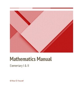 Preview of Montessori Teacher Manual: Math Elementary I & II