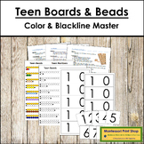 Montessori Teen Boards, Teen Beads, and Worksheets (with i