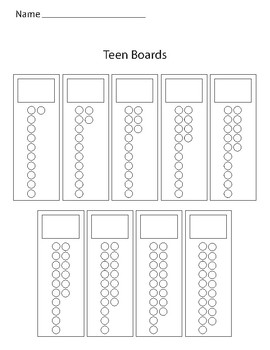 Preview of Montessori Teen Boards for coloring