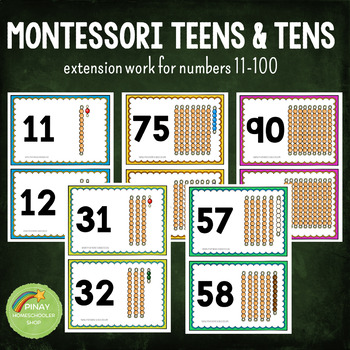 Preview of Montessori Teens and Tens Extension Work