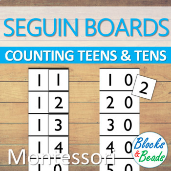 Preview of Montessori: Teens & Tens Seguin Boards