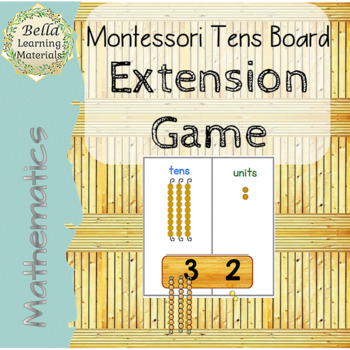 Preview of Montessori Tens Board Extension Game