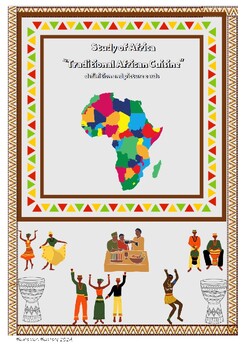 Preview of Montessori Three-Part Cards: African Traditional Meals
