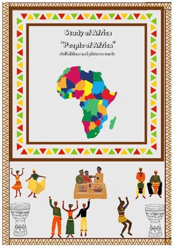 Preview of Montessori Three-Part Cards: People of Africa