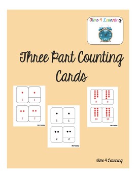 Preview of Montessori Three Part Counting Cards