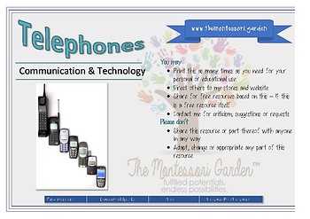 Preview of Montessori Timeline: History of the Telephone