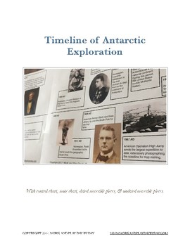 Preview of Montessori Timeline of Antarctic Exploration