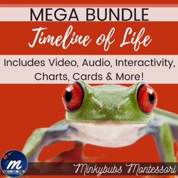 Preview of Montessori Timeline of Life Second Great Lesson Story MEGA BUNDLE Media DL