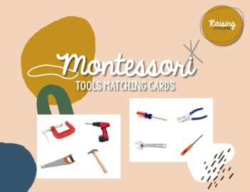 Preview of Montessori Tools Matching Cards (Safari Ltd Toob Compatible)