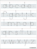 Montessori Tracing small print letters in one letter page.