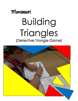 Preview of Montessori Triangles (Dectective Triangle Adjective Game)