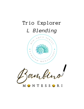 Preview of Montessori Trio Explorer BLENDING "L" SOUND WORDS