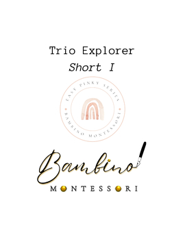 Preview of Montessori Trio Explorer - Short Vowel I