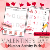 Montessori- Valentine's Number Activities: Cut 'n Paste, T