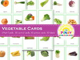 Montessori Vegetables 3 Part Cards