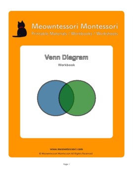 Preview of Montessori Venn Diagram Workbook