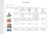 Montessori Work Plan