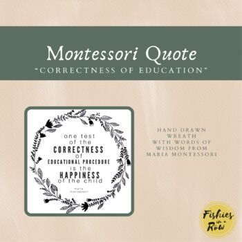 Preview of Montessori Wreath Quote (2)