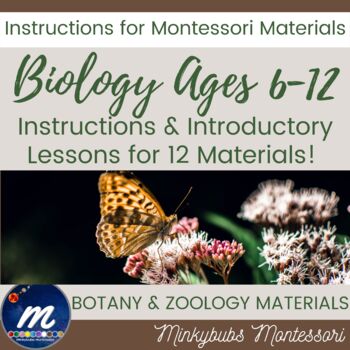 Preview of Montessori ZOOLOGY BOTANY How to Use ALL Biology Materials with Instructions