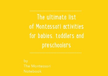 Preview of Montessori activities 0-2 years old