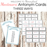 Montessori antonym cards