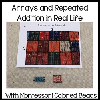 Preview of Montessori arrays, skip counting (colored bead bars)