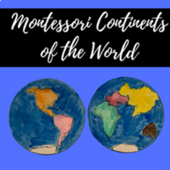 Preview of Montessori World Puzzle Map Bundle, Montessori Continents, Slides Bundle