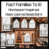 Montessori colored bead fact families 5-10