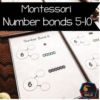 Preview of Montessori colored bead number bonds to 10