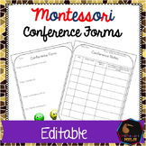 Montessori conference forms - Editable