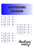 Montessori division equation cards with control - 90 cards