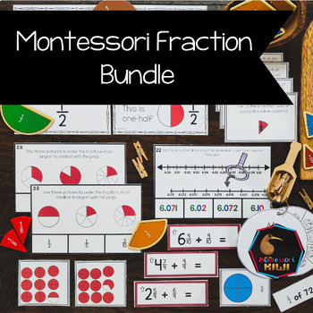 Preview of Montessori fraction bundle