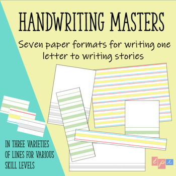 Preview of Montessori Hand Writing Paper Bundle: 21 papers