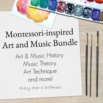 Preview of Montessori-inspired Art and Music Bundle
