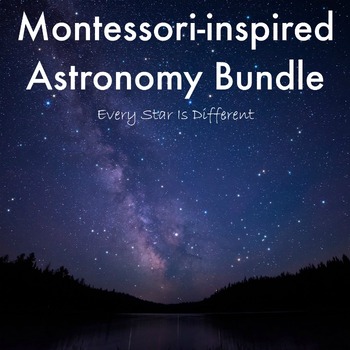 Preview of Montessori-inspired Astronomy Bundle