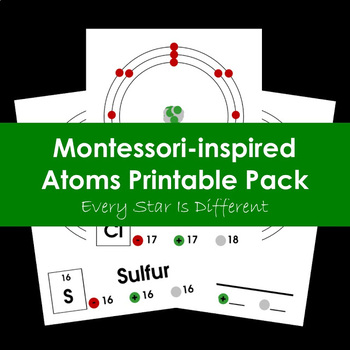 Preview of Montessori-inspired Atoms Printable Pack