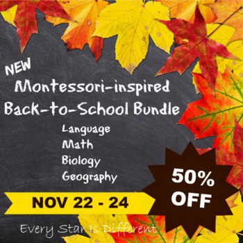 Preview of Montessori-inspired Back-to-School Bundle